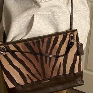Coach animal print purse